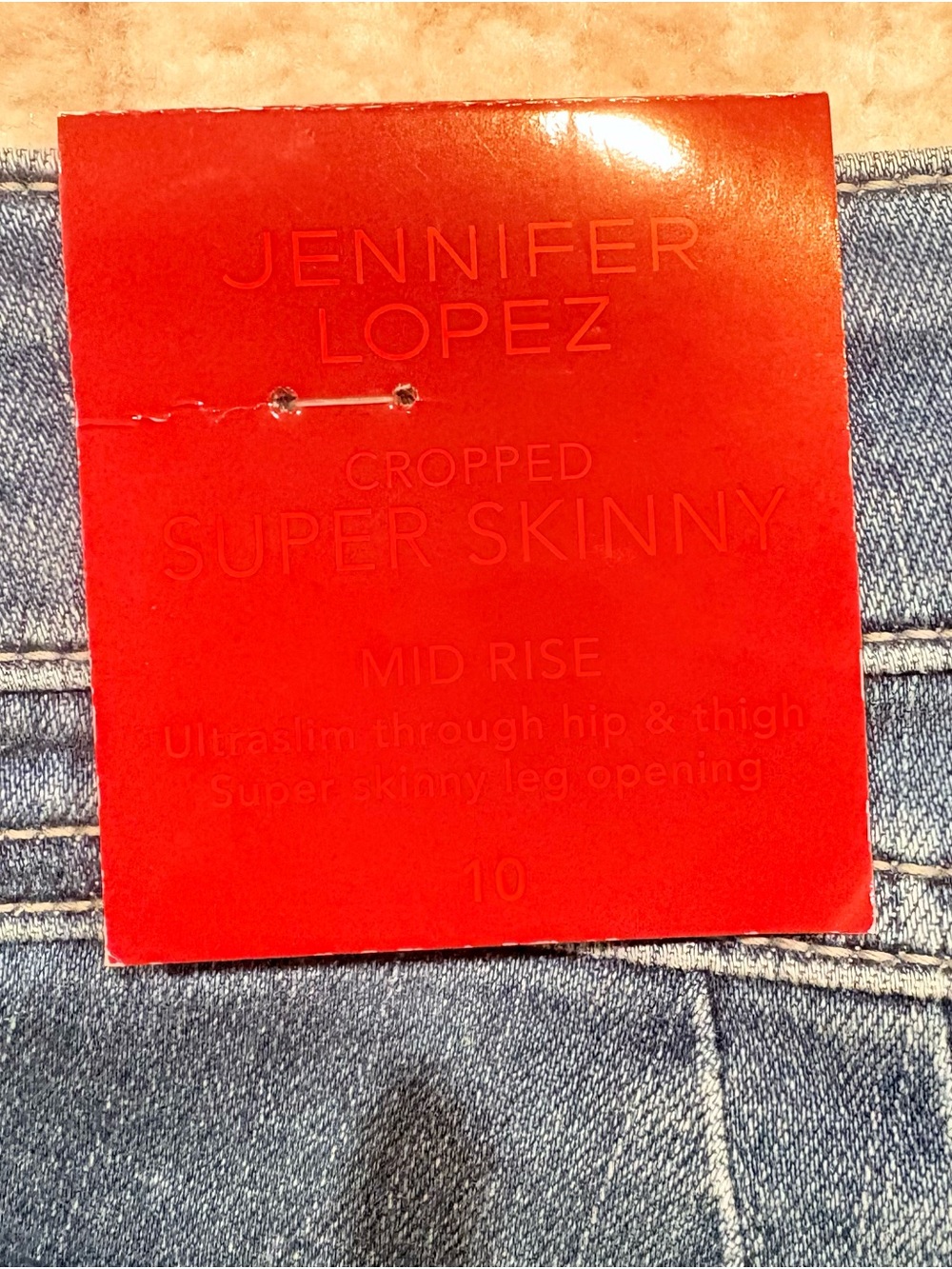 Jennifer Lopez Mid Wash Blue Ankle Jeans - Picture 4 of 7